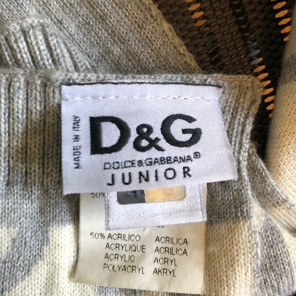 Dolce & Gabbana Juniors Unisex Kids Grey Scarf - Picture 5 of 7